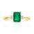 Anillo en oro con Esmeralda de Colombia (CIRARI)