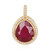 Ciondolo in argento con Rubino del Madagascar