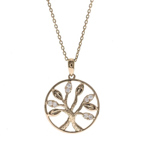 Gouden halsketting met I1 (H) Diamanten (CIRARI)