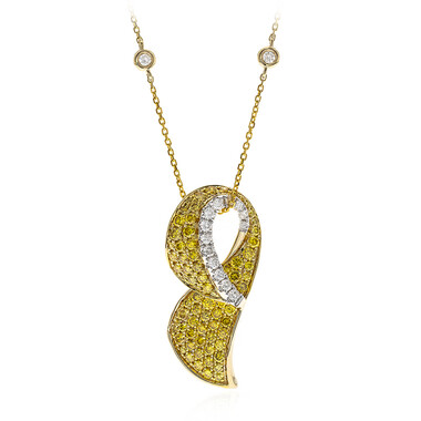 Collana in oro con Diamante Giallo SI2 (CIRARI)