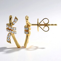 Orecchini in oro con Diamante SI1 (H)
