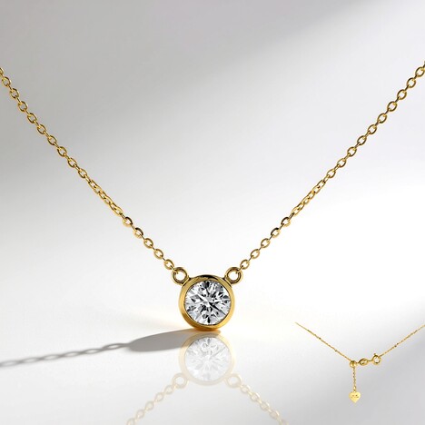 Collana in oro con Diamante SI1 (G) (Annette)