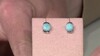 Pendientes en plata con Larimar