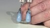 Pendientes en plata con Cuarzo azul azur
