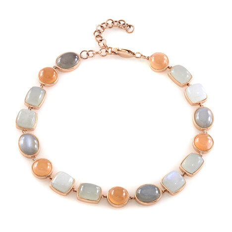 Zilveren armband met Zilveren Maanstenen (KM by Juwelo)