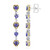 Pendientes en plata con Tanzanita (Gems en Vogue)