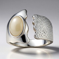 Anello in argento con Madreperla (SAELOCANA)