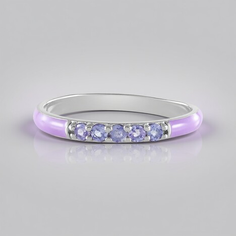 Anello in argento con Tanzanite