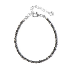 Black Diamond Silver Bracelet