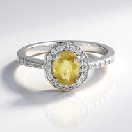 Anello in argento con Sfene