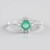 Anello in argento con Smeraldo Russo