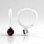 Orecchini in argento con Granato