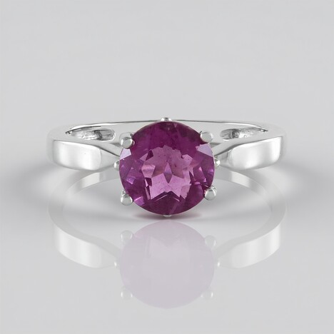 Anello in argento con Fluorite Rosa