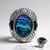 Bague en argent et Coquillage d'Abalone (Art of Nature)