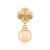 Peach Freshwater Pearl Silver Pendant (TPC)