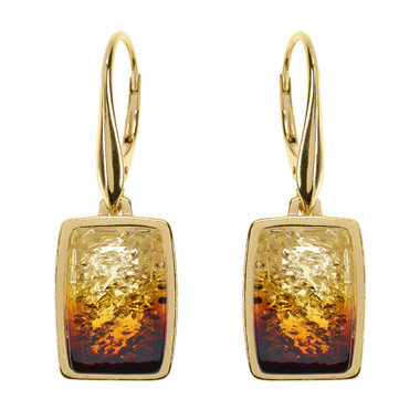 Boucles d'oreilles en argent et Ambre baltique (dagen)