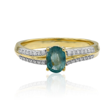 Anello in oro con Grandidierite (AMAYANI)