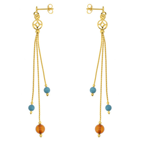 Edelstein-Silberohrringe (dagen)