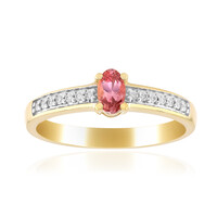 Anillo en oro con Zafiro Padparadscha