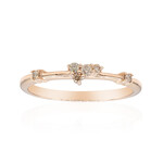 Anello in oro con Diamante Rose de France SI1 di Argyle (Annette)