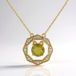 Collana in oro con Sfalerite Canadese (de Melo)