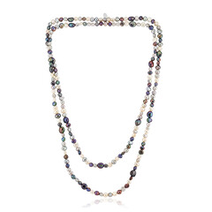 White Freshwater Pearl Silver Necklace (TPC)