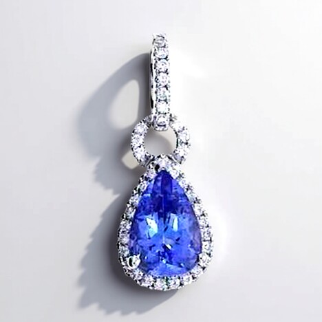 Ciondolo in oro con Tanzanite AAA (CIRARI)