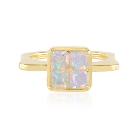 Anello in argento con Opale di Welo AAA (de Melo)