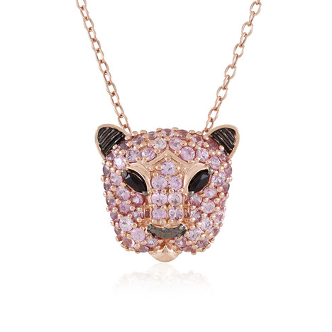 Collar en plata con Espinela negra (Gems en Vogue)
