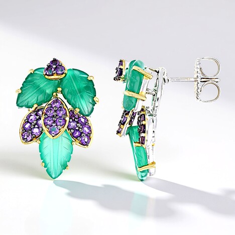 Orecchini in argento con Agata (Gems en Vogue)