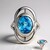 Anello in argento con Topazio Blu Svizzero (Pallanova)