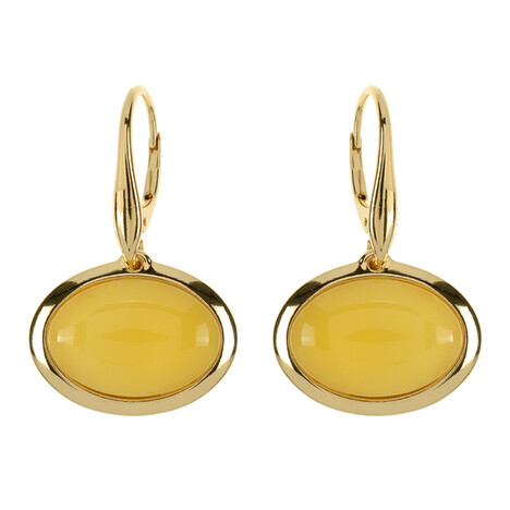 Baltischer Bernstein-Silberohrringe (dagen)