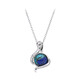 Multi Gem Silver Necklace