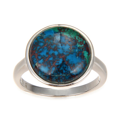 Anello in argento con Crisocolla
