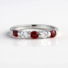 Bague en argent et Rubis de Tanzanie