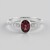 Anello in argento con Granato Malawi
