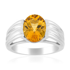 Anillo en plata con Berilo dorado (de Melo Essence)