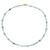 Brasilianischer Aquamarin-Silberhalskette