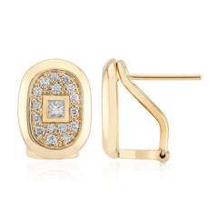Gouden oorbellen met Diamanten SI1 (G)