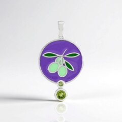 Ciondolo in argento con Peridoto