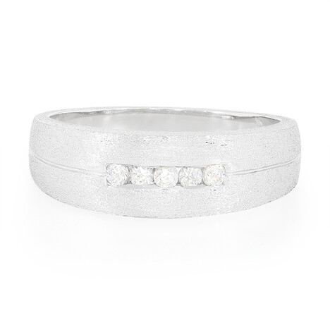 Anello da uomo in argento con Zircone