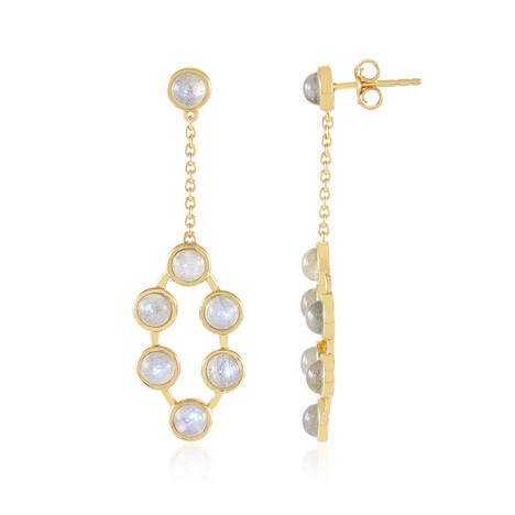 Orecchini in argento con Labradorite Blu Maniry (KM by Juwelo)