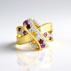 Anello in argento con Ametista (de Melo Essence)