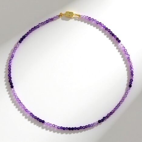 Collana in argento con Ametista Uruguay (Adela Silber)