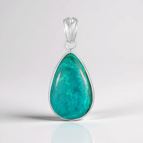 Ciondolo in argento con Opale Atacama Blu