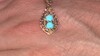 Colgante en oro con Turquesa bella durmiente (Ornaments by de Melo)