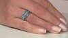 Anillo en plata con Topacio azul cielo