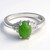 Anello in argento con Crisoprasio Imperiale