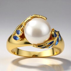 Anello in argento con Perla di Acqua Dolce