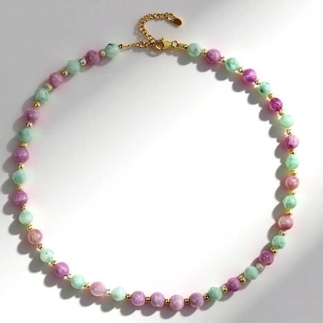Collana in argento con Ematite Dorata (Riya)